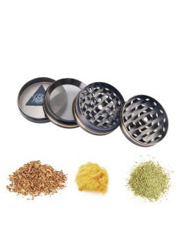 Grinder Teschio Bling – Metallo 50 mm, 4 Parti Pollinator