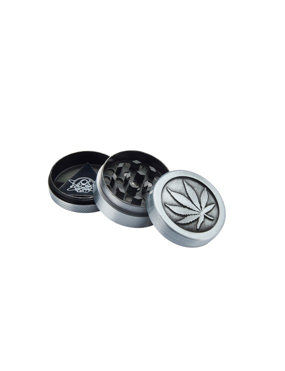 Grinder Metallo Foglia 40mm | 3 Parti Compatto - Hemporium – Hemporium