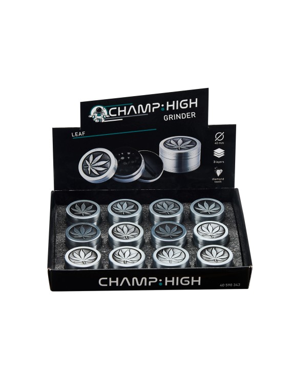 Grinder Metallo Foglia 40mm | 3 Parti Compatto - Hemporium – Hemporium