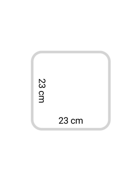 Vassoio RAW Metallo Quadrato Nero 23x23 cm | Hemporium