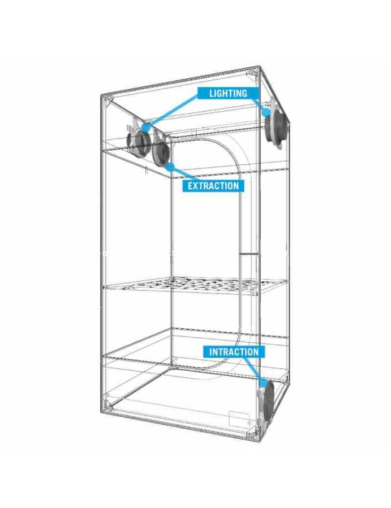 Flangia Condotte GrowBox 16mm Secret Jardin | Hemporium