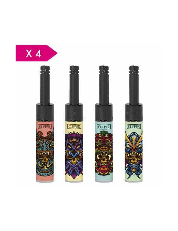 CLIPPER 4 MINI BBQ HISPANIC SKULL 4 pz