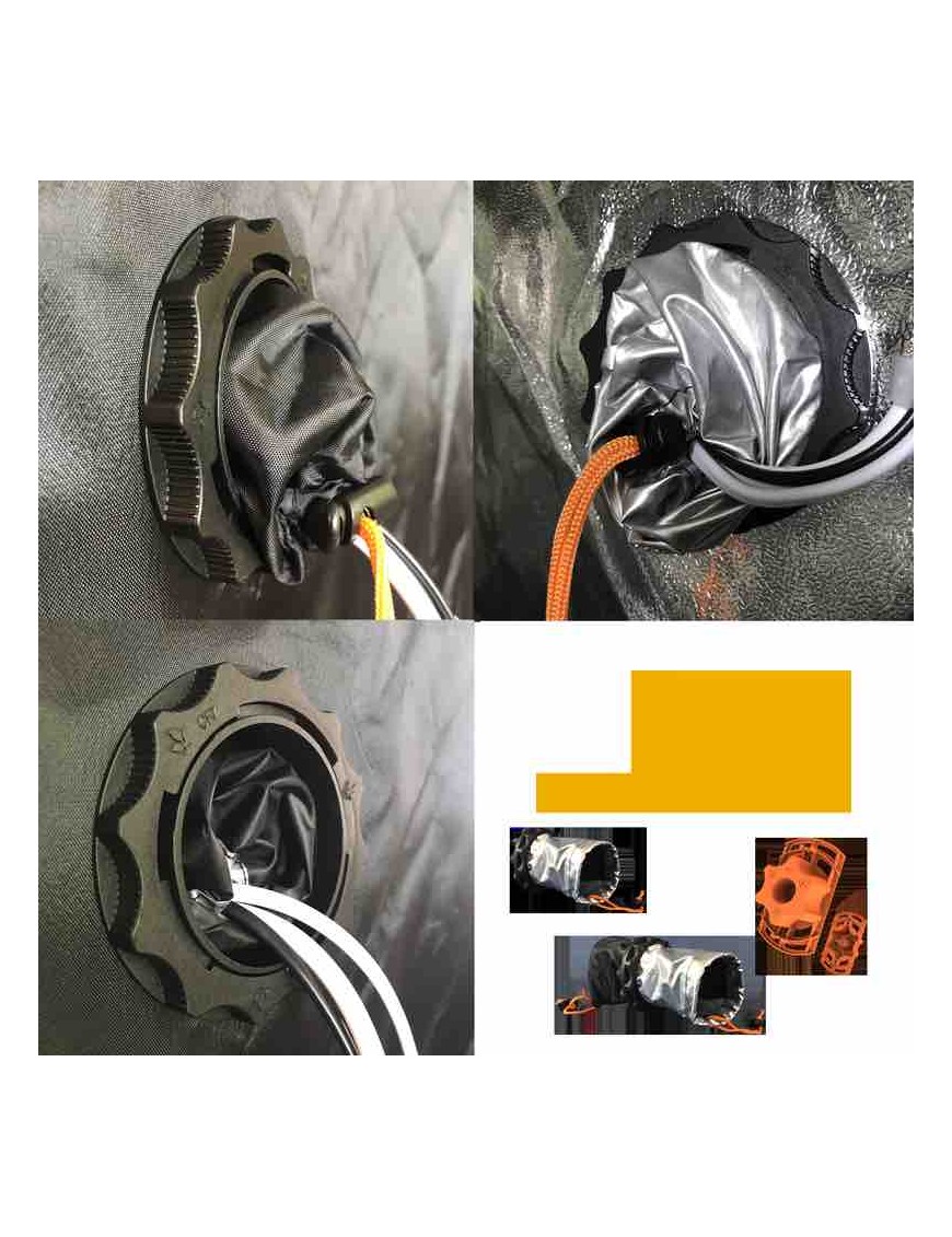 Flangia Cavi Grow Room Secret Jardin 70mm Kit Completo