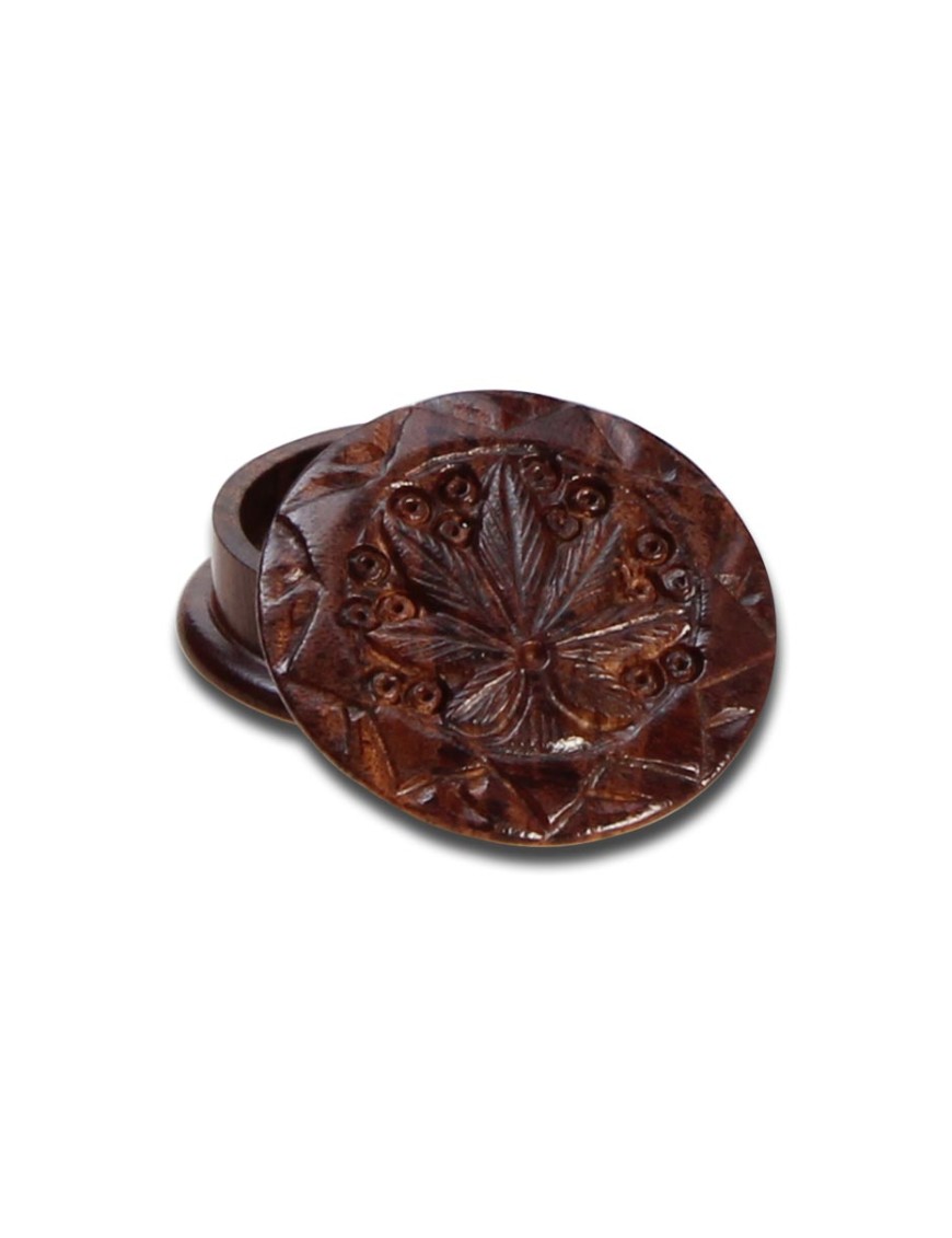 Grinder Palissandro Foglia - 2 Parti Scolpito | Hemporium