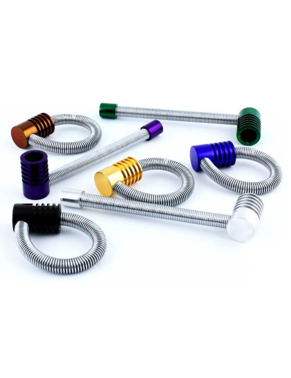 Pipa Molla Twister Small 80mm - Metallo - Hemporium