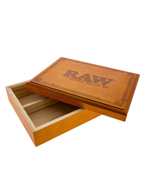 RAW x RYOT Natural Rolling Box in Wood