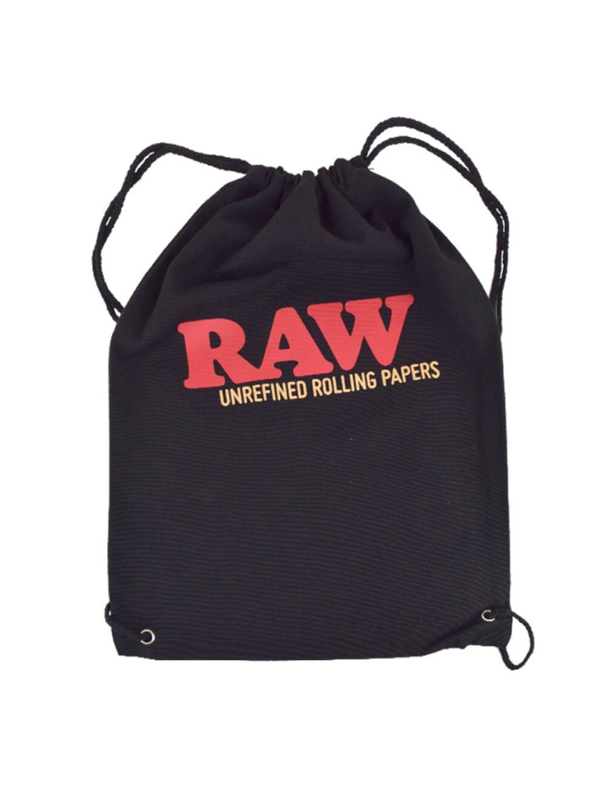 BORSA RAW NERA CON LACCI