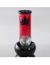 Mini Bong con Foglia di Canapa | Nero