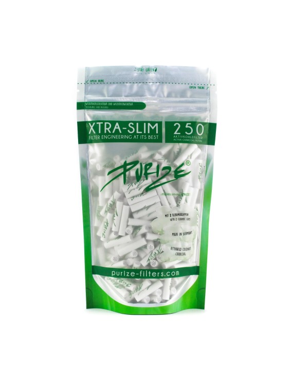 Xtra Slim 250pz  - Filtro Carboni Attivi Ricambio Pipe Purize