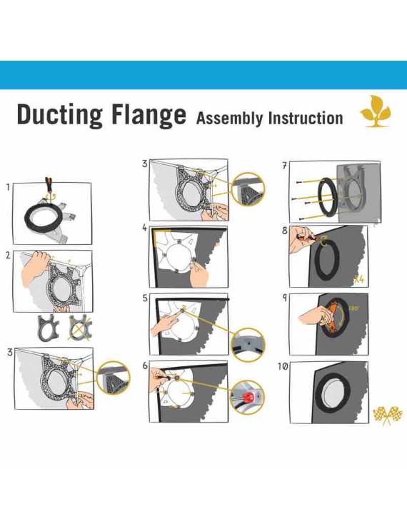 Flangia Condotte Growbox 25mm Secret Jardin | Hemporium