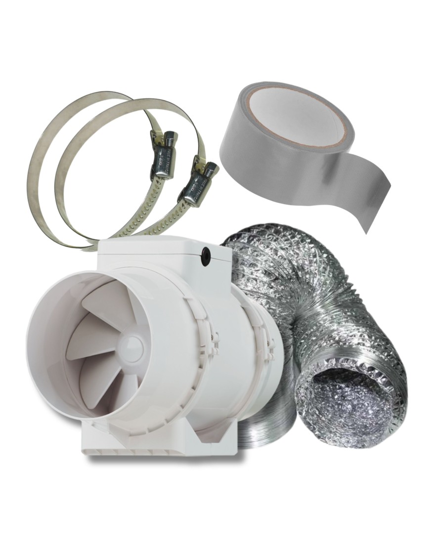 Kit Aspirazione Aria bi-potenza - Portata 145-187 M3/H 100 mm
