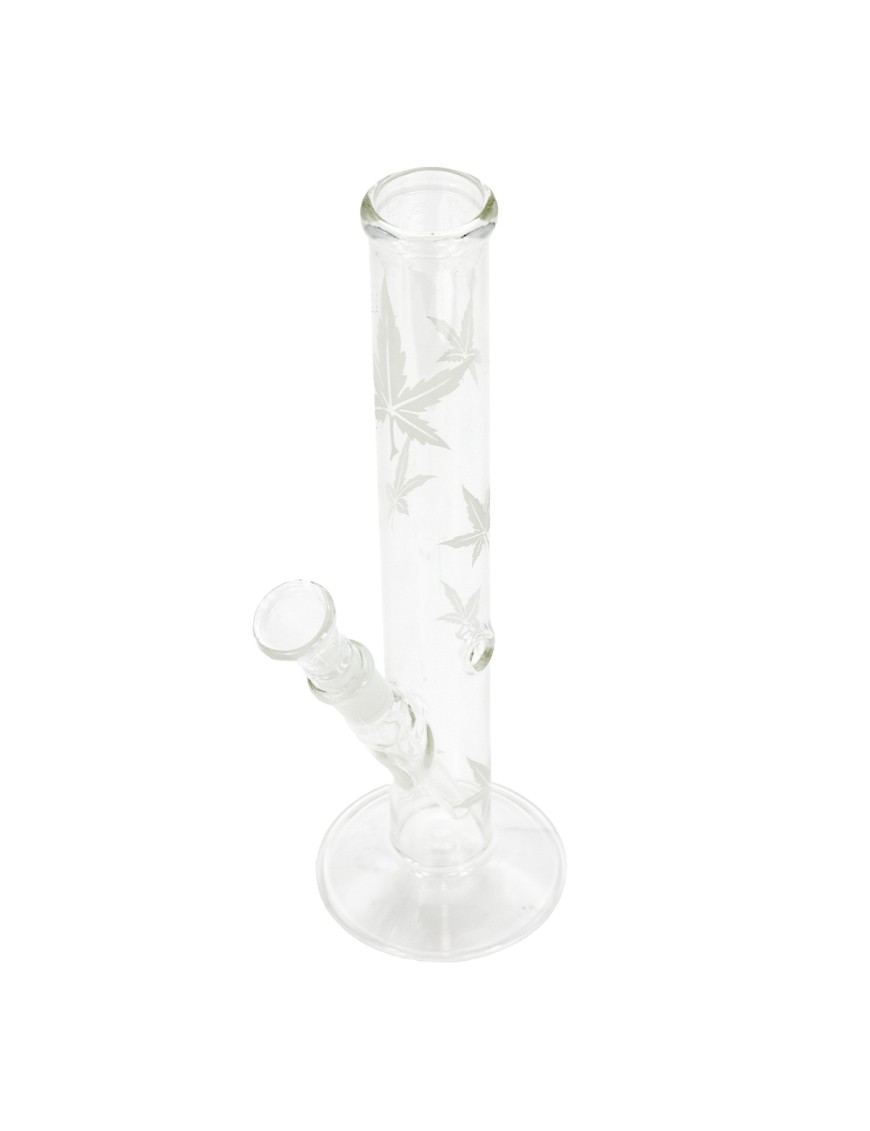 Bong Vetro Foglia Satinata 26cm - Attacco 14.5mm – Hemporium