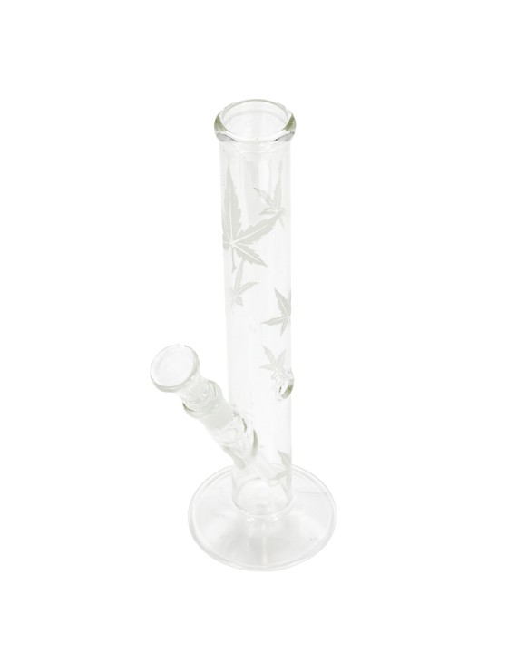 Bong Vetro Foglia Satinata 26cm - Attacco 14.5mm – Hemporium