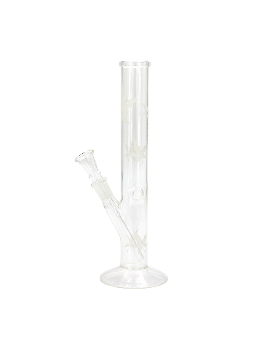 Bong Vetro Foglia Satinata 26cm - Attacco 14.5mm – Hemporium