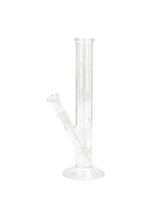 Bong Vetro Foglia Satinata 26cm - Attacco 14.5mm – Hemporium
