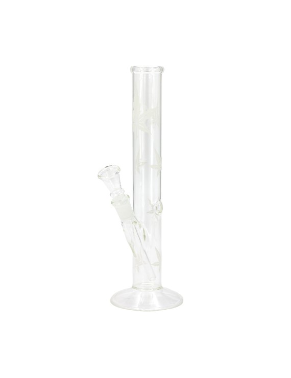 Bong Vetro Foglia Satinata 26cm - Attacco 14.5mm – Hemporium