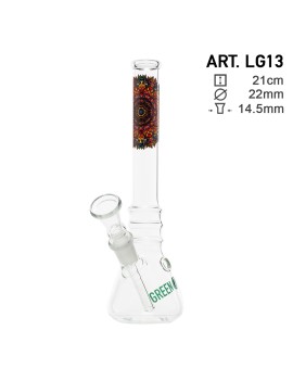 Mandala Greenline Bong in vetro Beaker 21 cm