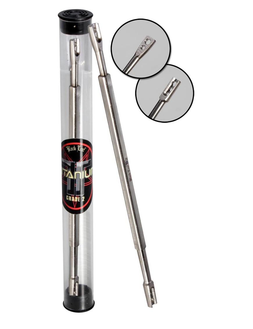 Paletta Strumento in titanio per oli e resine 15,6 cm