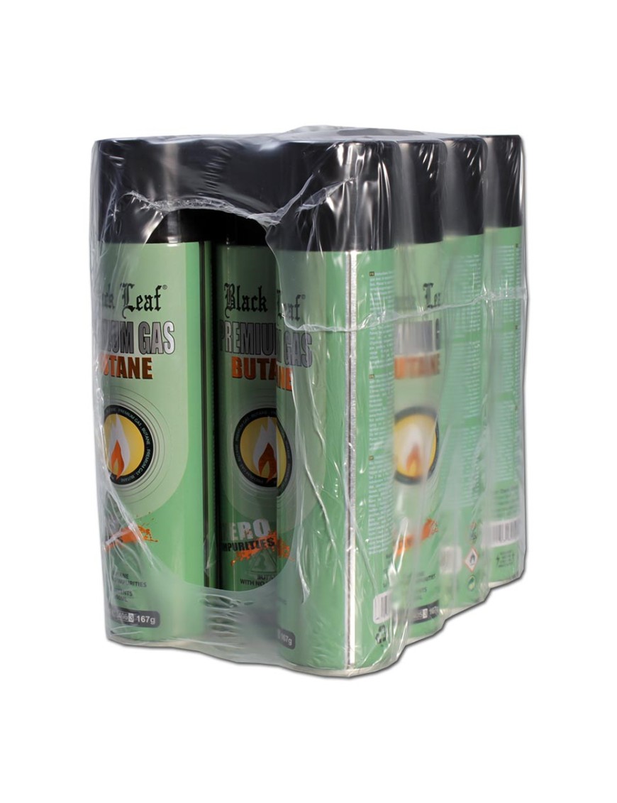 Black Leaf Premium Butane Gas | Ricarica 12x300ml Alta Purezza – Hemporium