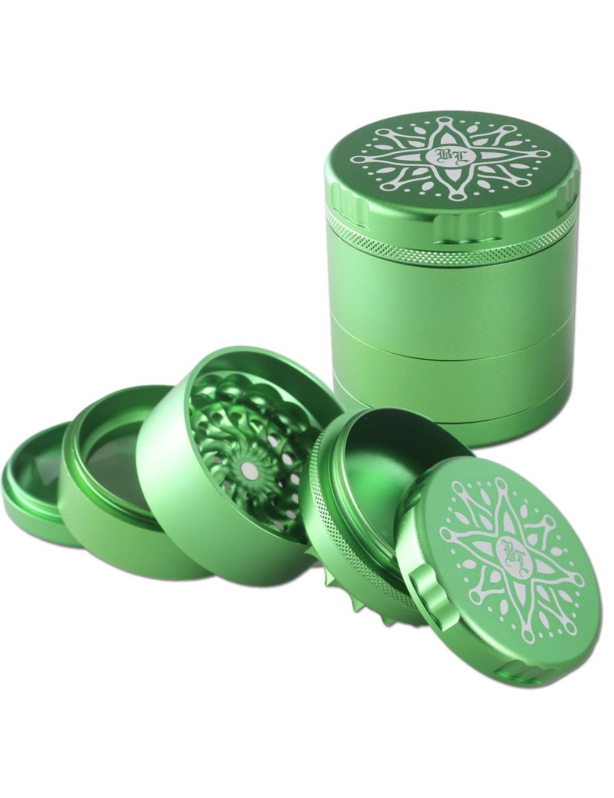 Black Leaf Flower Grinder – 5 parti Ø 63 mm CNC Premium
