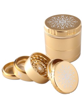 Black Leaf Flower Grinder – 5 parti Ø 63 mm CNC Premium