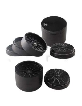 Black Leaf Flower Grinder – 5 parti Ø 63 mm CNC Premium