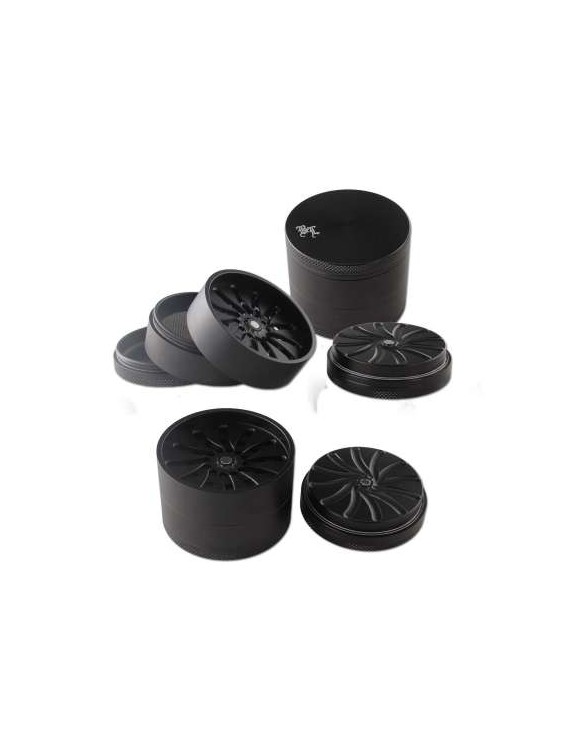Black Leaf CNC Flower Grinder 63 mm | 5 parti senza denti