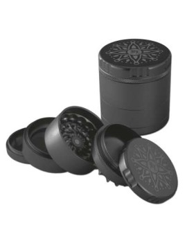 Black Leaf Flower Grinder – 5 parti Ø 63 mm CNC Premium