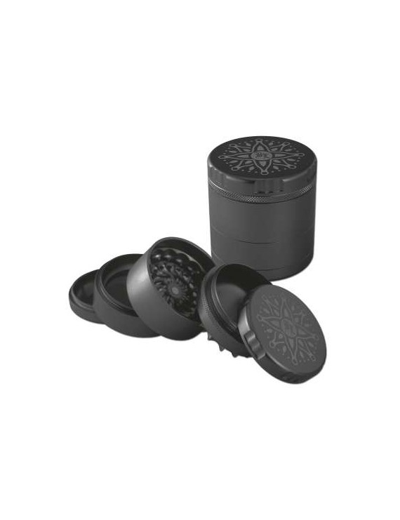 Black Leaf Flower Grinder – 5 parti Ø 63 mm CNC Premium