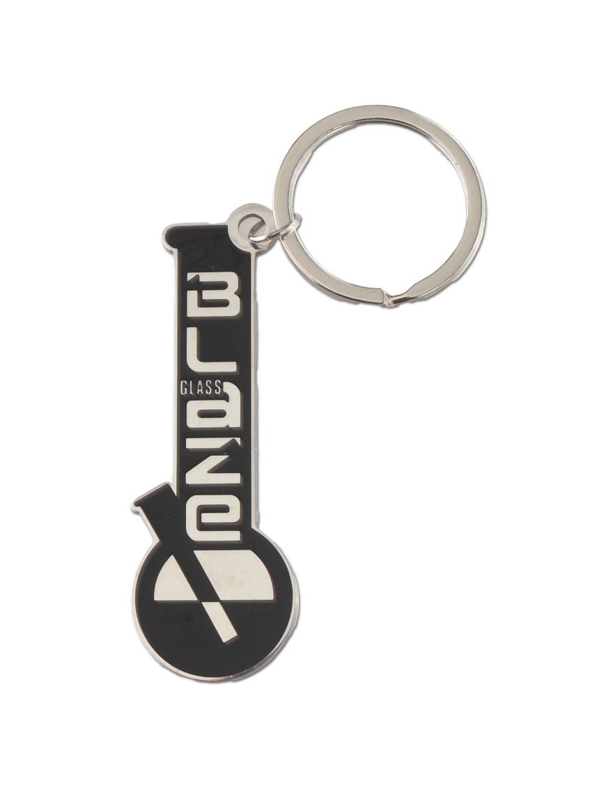 Portachiavi Bong Metallo Black Leaf - Gettone Carrello