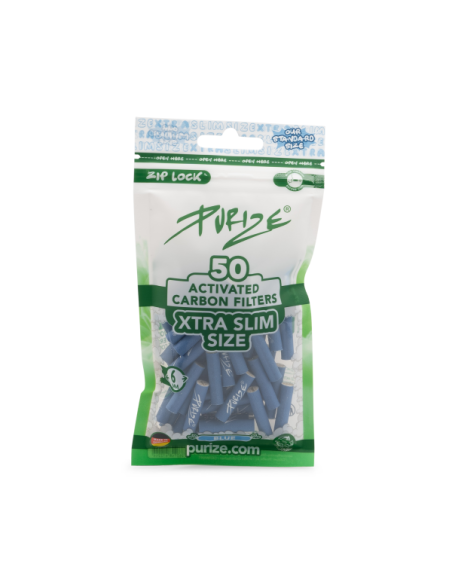 Filtri carboni attivi 6mm Purize Xtra Slim confezione 50 pezzi - Hemporium