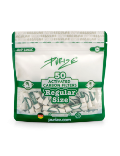 Filtri Carboni Attivi Pipe 9mm PURIZE 50pz | Hemporium