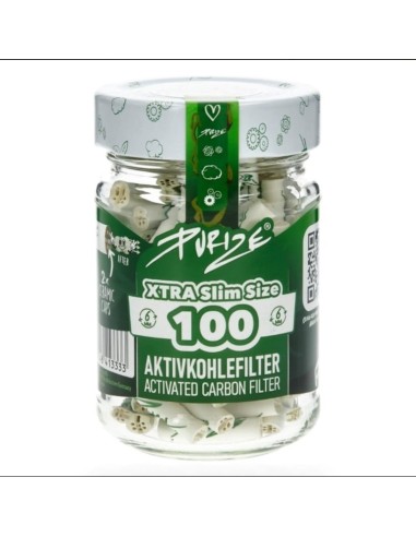 Filtri Purize Xtra Slim 100pz Carboni Attivi 6mm – Hemporium