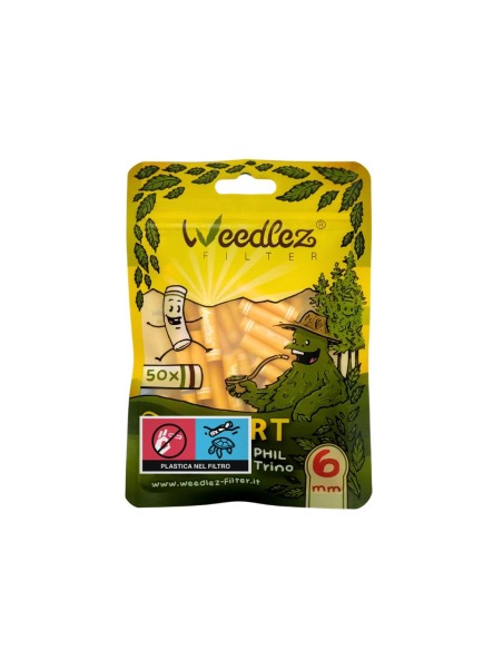 Weedlez® Phil Trino 6mm | Filtro Carbone Attivo 3-in-1 Trino™ | 50pz – Hemporium