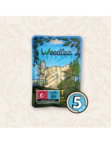 Weedlez® Slim Trino 5mm 50pz | Filtro Slim Carbone Attivo Trino™ | 4 Colori – Hemporium